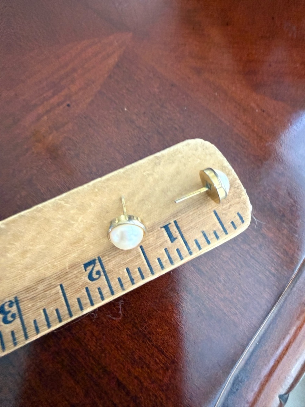 Vintage Pierced Earrings - Picture 2 of 2